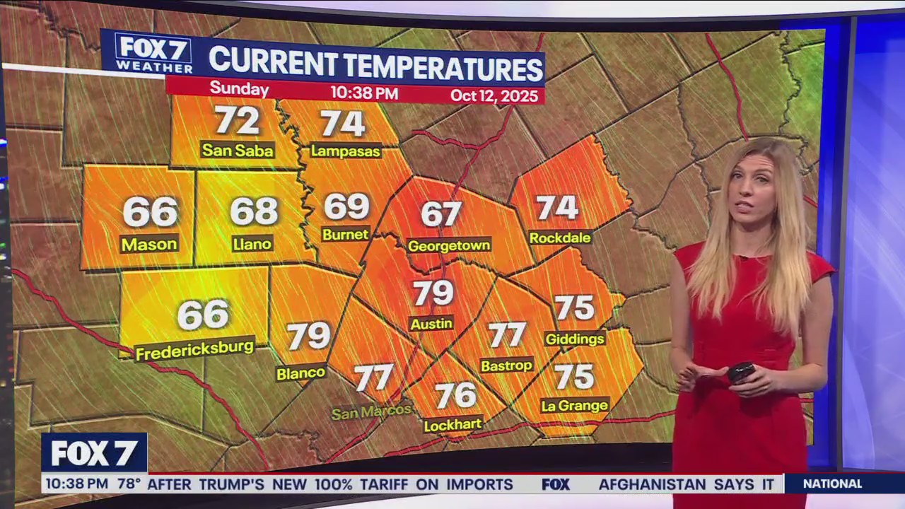 Austin weather: October 12 overnight forecast