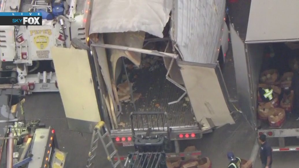 Big rig crash shuts down major transition road in Boyle Heights
