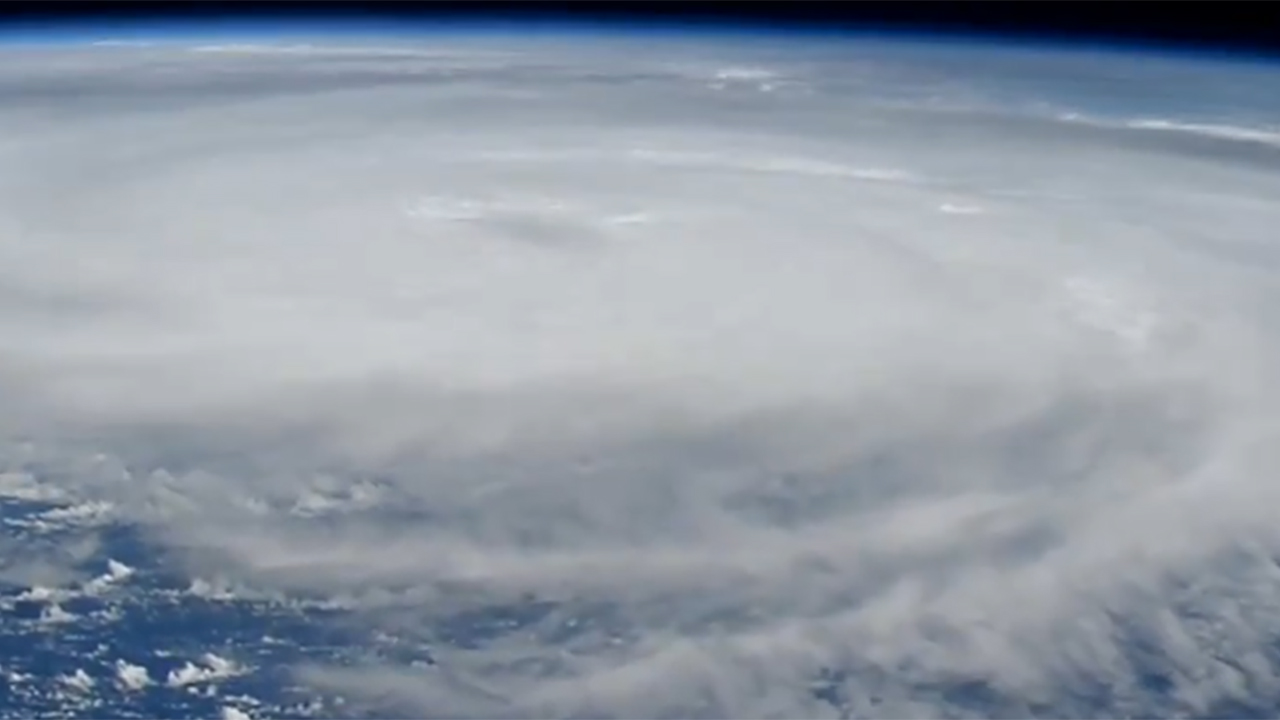 Helene bird’s-eye-view from the International Space Station