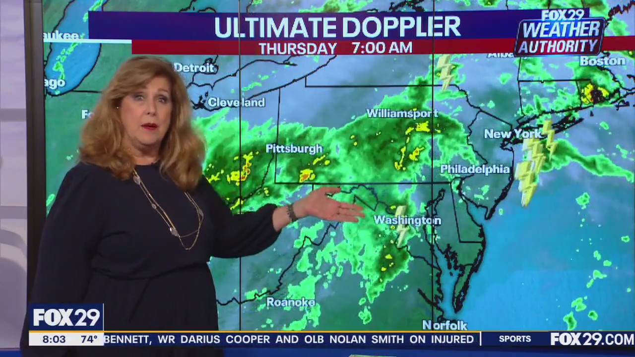 Philadelphia weather: Rainy Thursday with thunderstorms, flash flooding possible