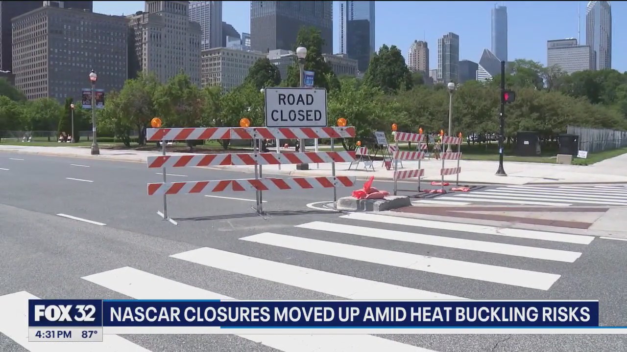 NASCAR closures moved up amid heat buckling risks