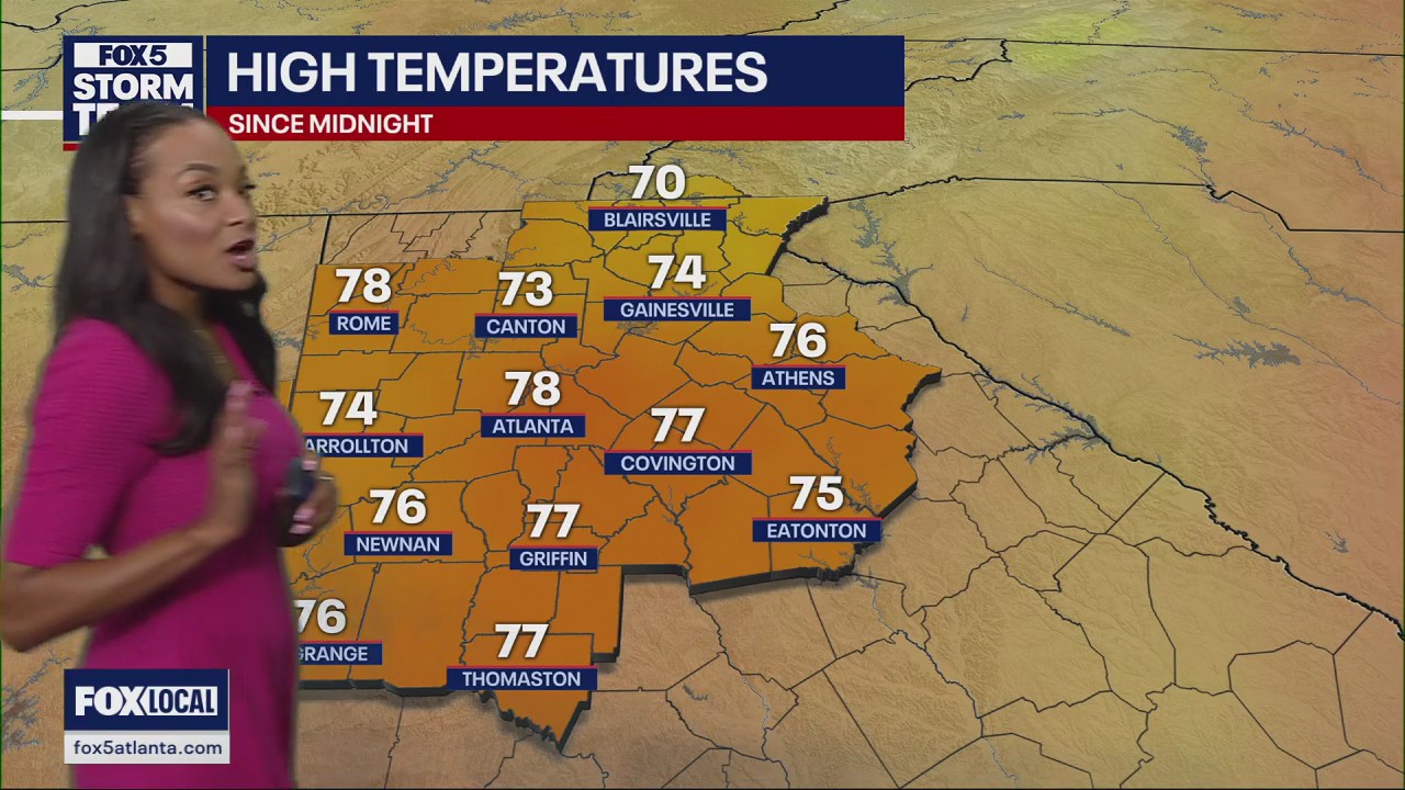 Sunday evening forecast