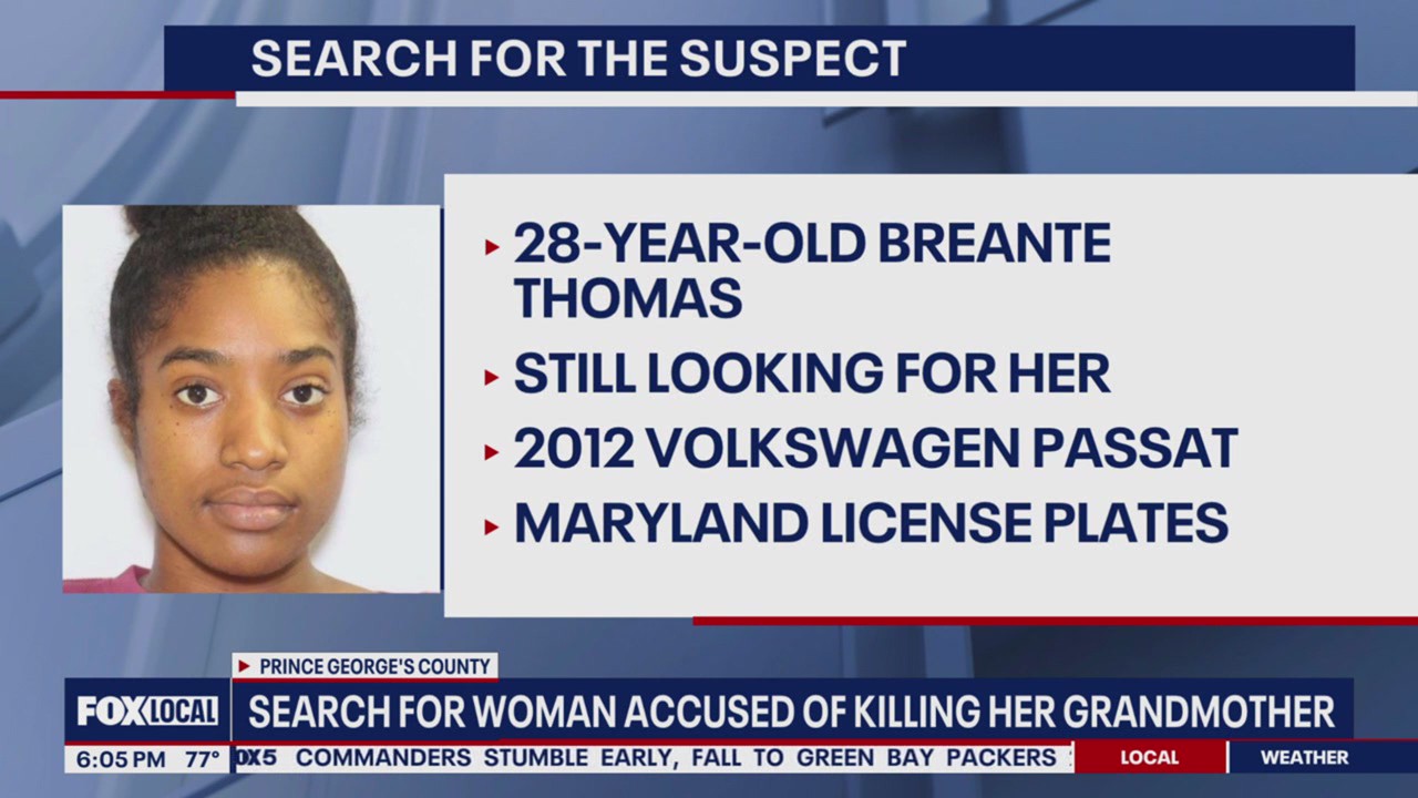 28-year-old Maryland woman wanted for fatally stabbing grandmother