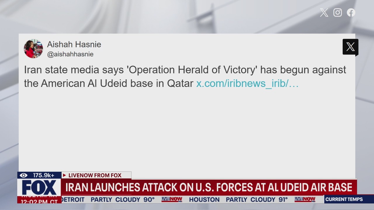 Iran launches attack on U.S. Forces at Al Udeid Air Base