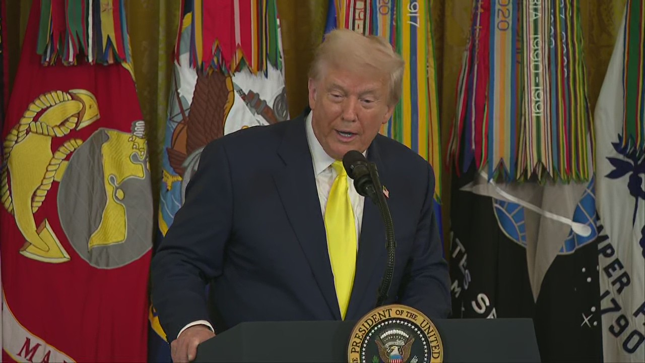 President Donald Trump hosts Purple Heart event
