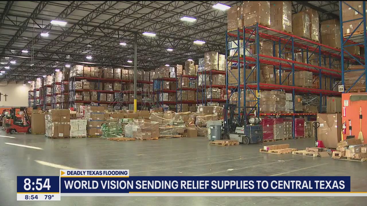 World vision sends relief supplies to Central Texas