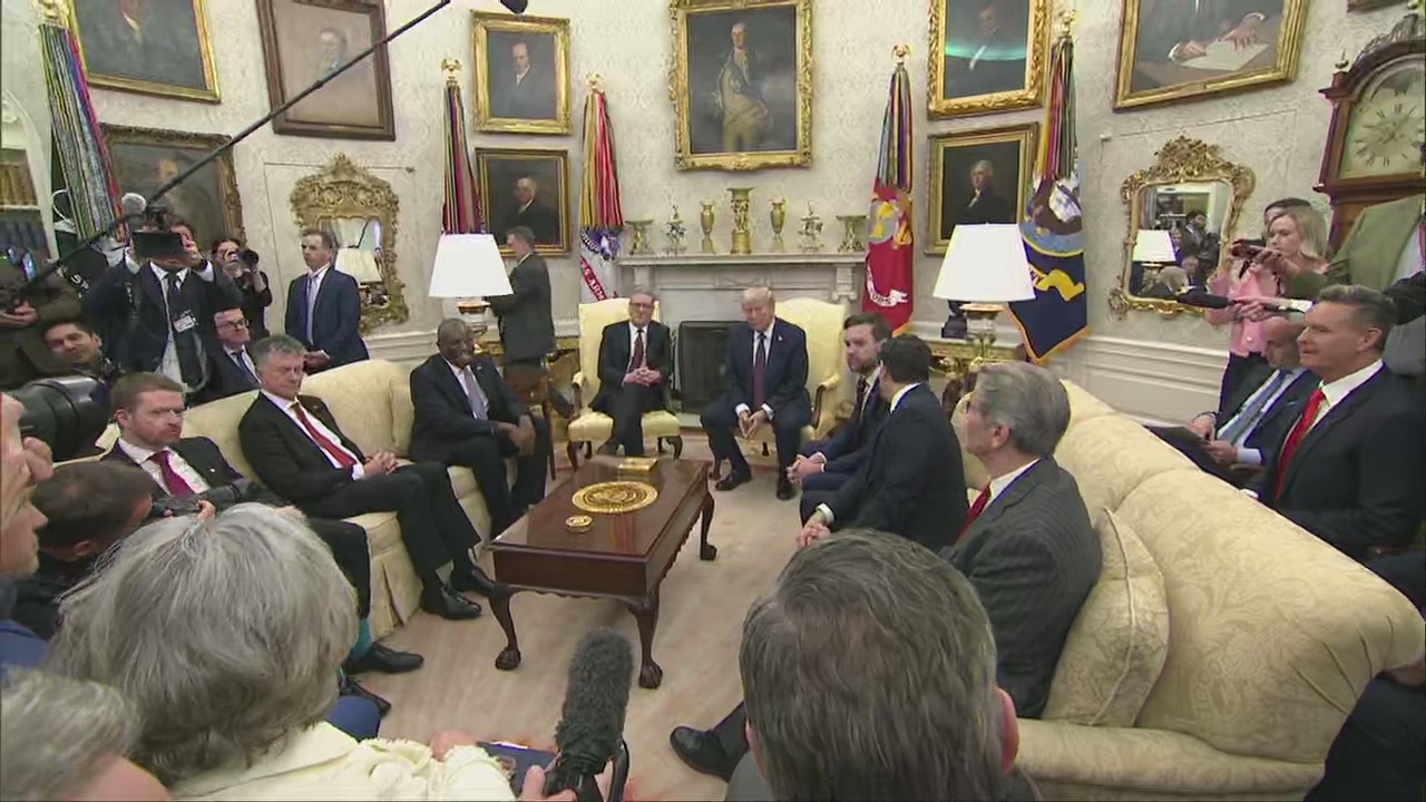 Trump meets with UK Prime Minister Keir Starmer