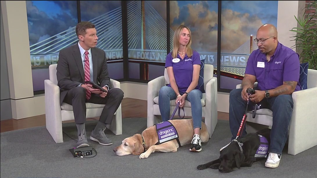 Two members of Dogs Inc. on there event "Beyond The Dark"