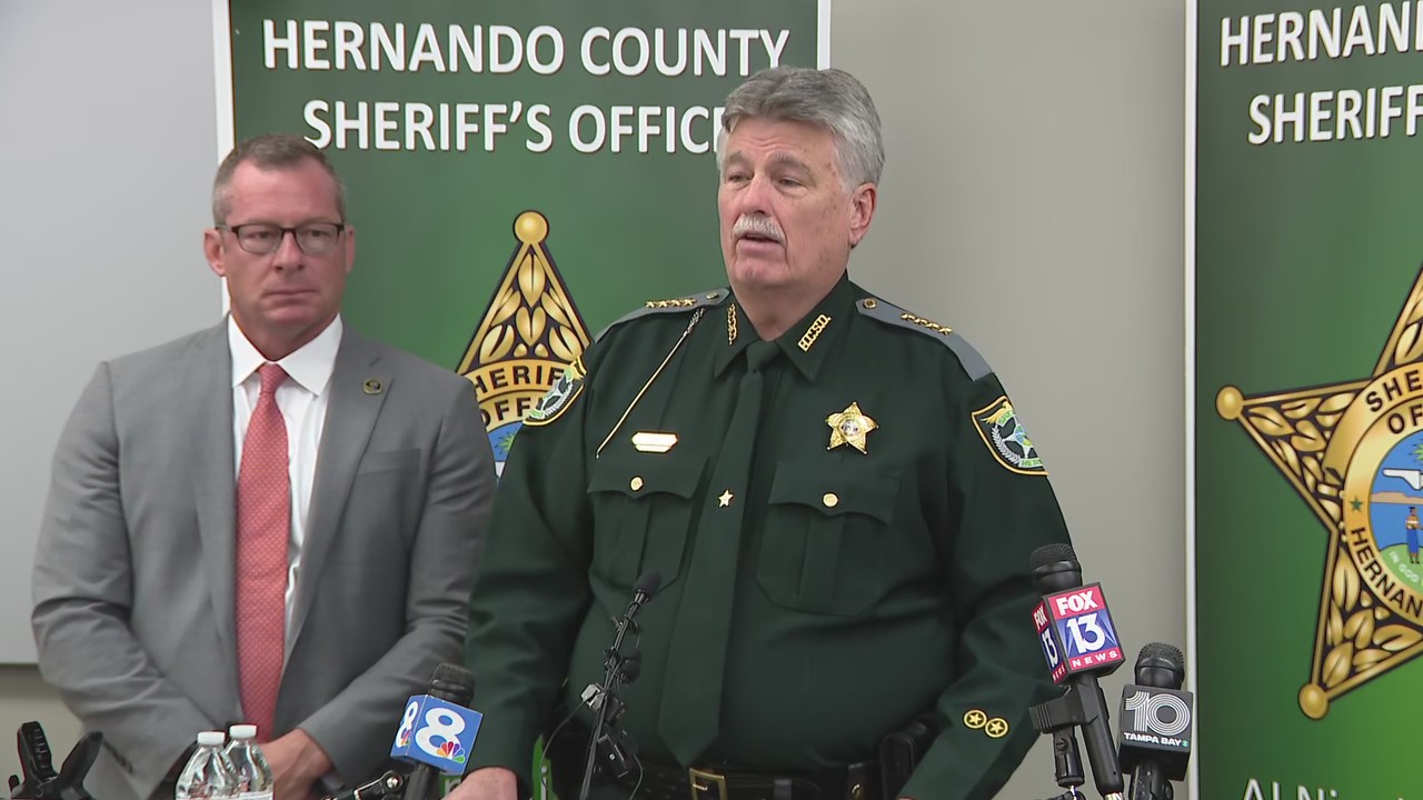 News conference large Hernando drug investigation