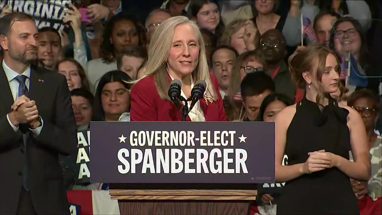FULL: Virginia Governor-Elect Abigail Spanberger gives victory speech