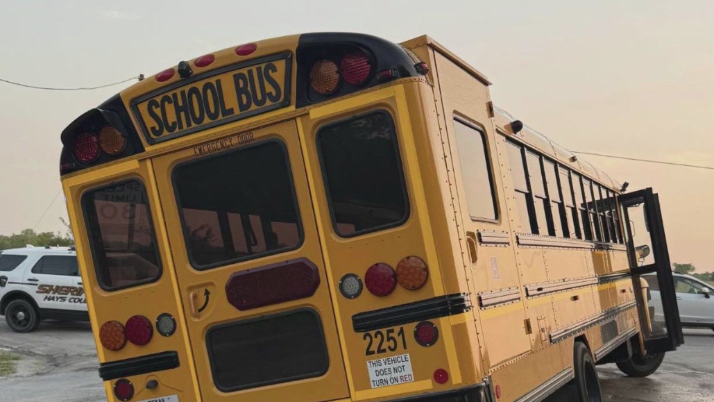PREVIOUS COVERAGE: Hays CISD bus drops into sink hole