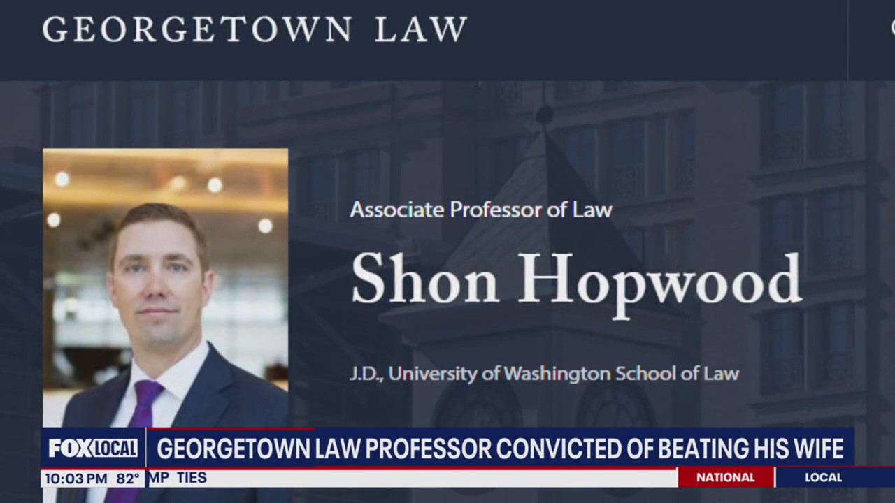 Georgetown University professor convicted of beating his wife