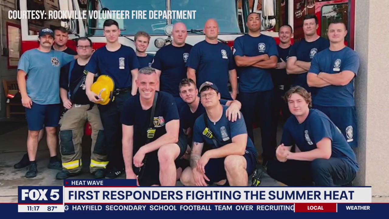 Rockville Volunteer Fire Department battle scorching temperatures to keep community safe