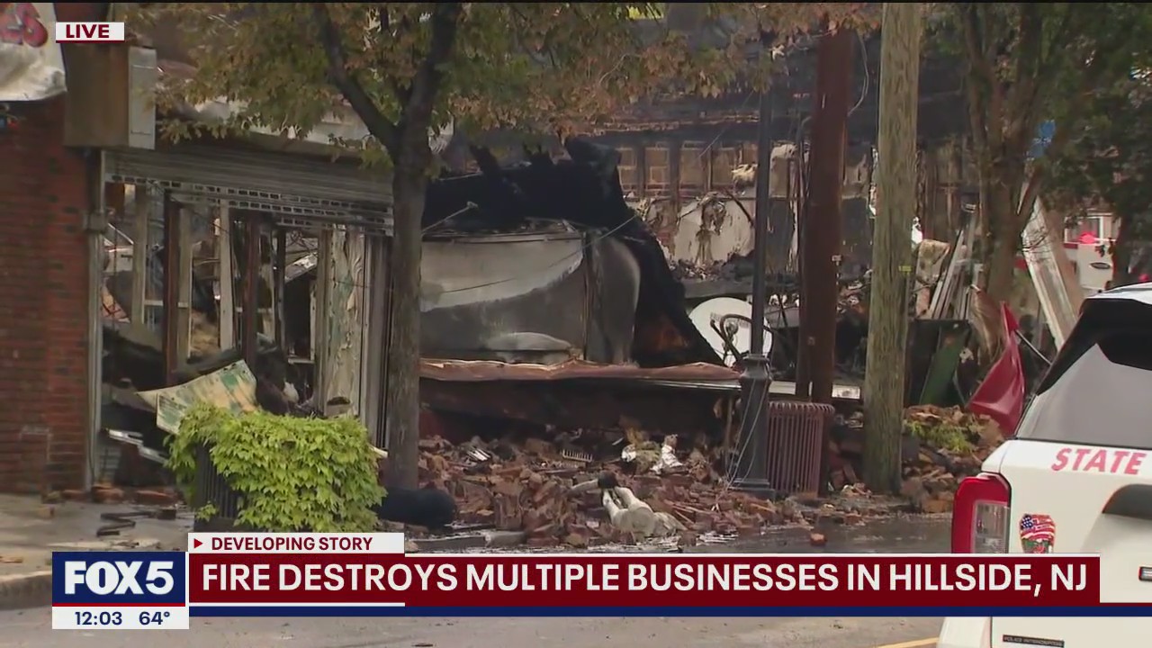 Over 30 people displaced after explosion in NJ