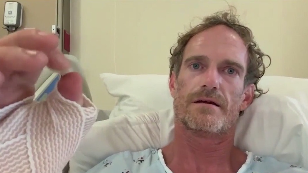 Surfer recovering after shark bite at New Smyrna Beach