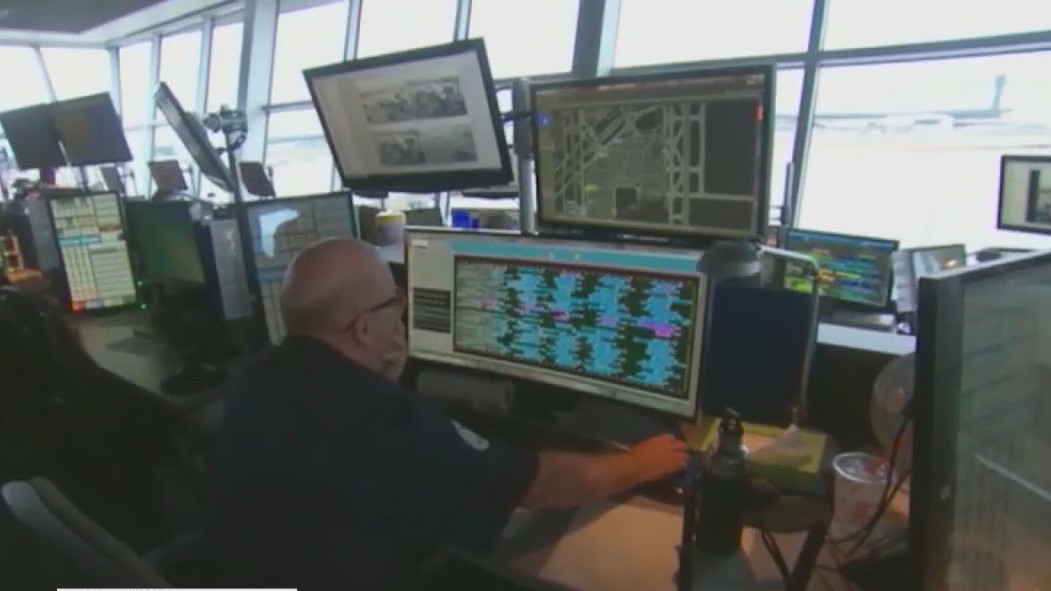 Air traffic controllers picketing at LAX