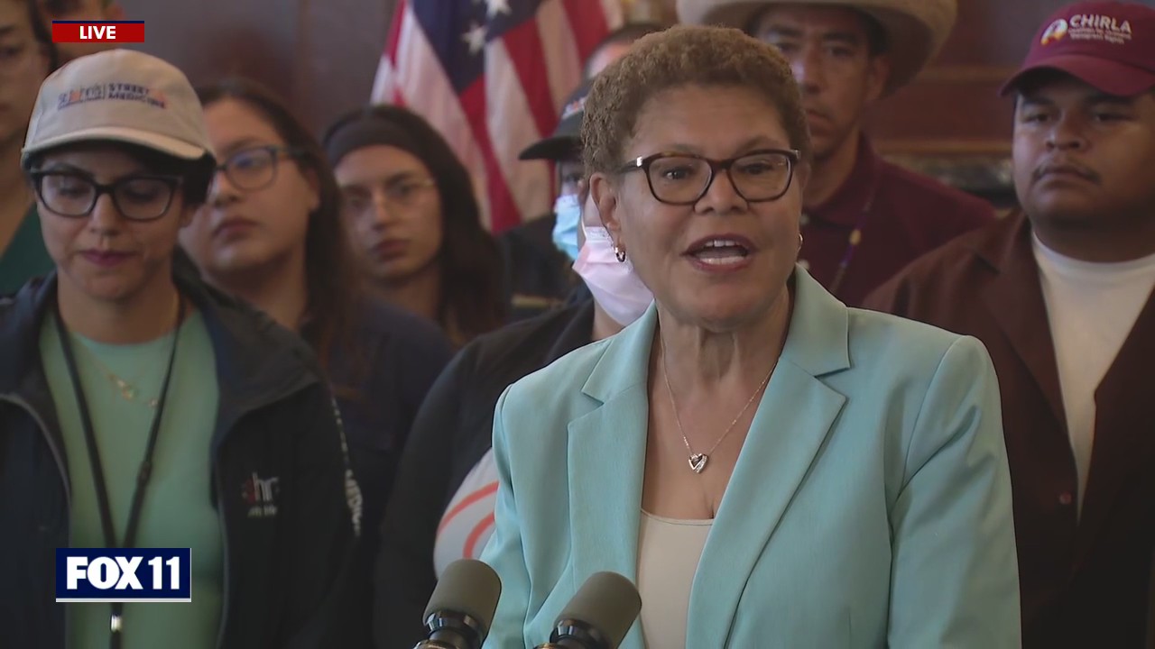 Karen Bass slams ‘military assault’ on LA park: 'It looked like a city under siege'