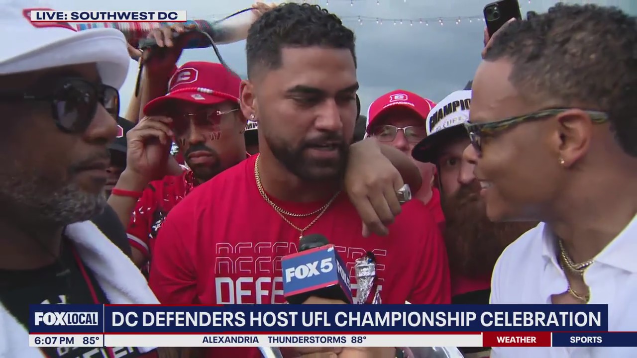 FOX 5 News at 6, DC Defenders celebrate championship
