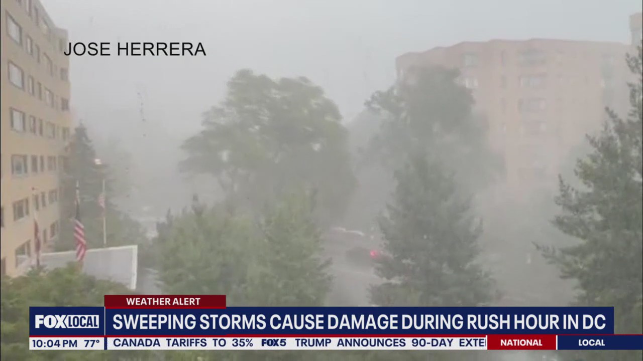 Another round of severe storms cause damage across DC region
