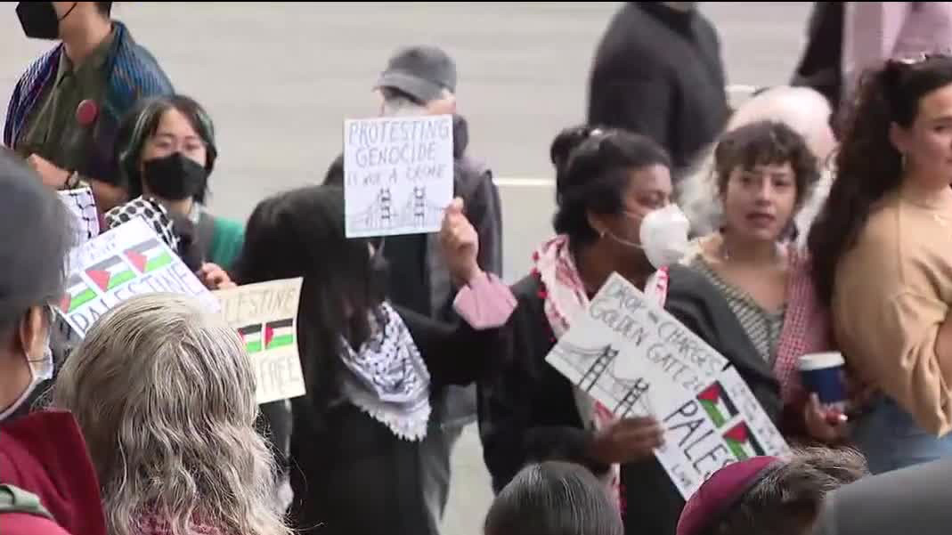 Golden Gate Bridge protesters claim DA is biased, anti-Palestine