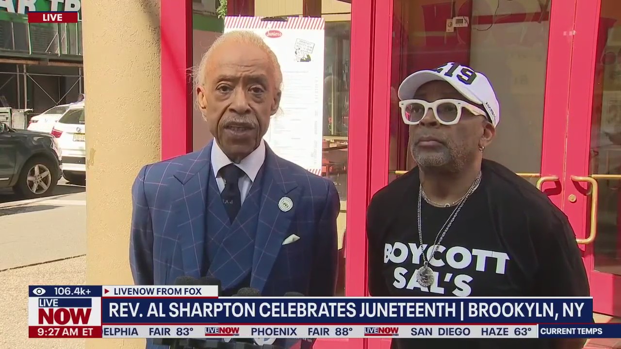 Rev. Sharpton and Spike Lee Juneteenth remarks