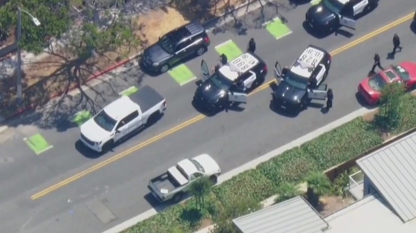 Pursuit suspect evades officers with guns drawn