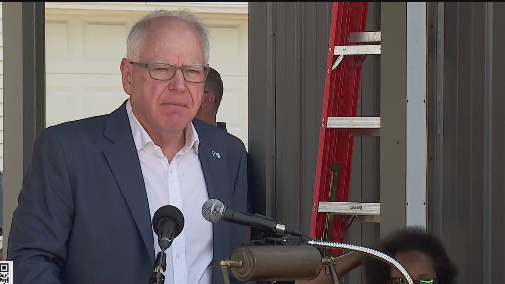 Gov. Tim Walz appears at Rondo Juneteenth event