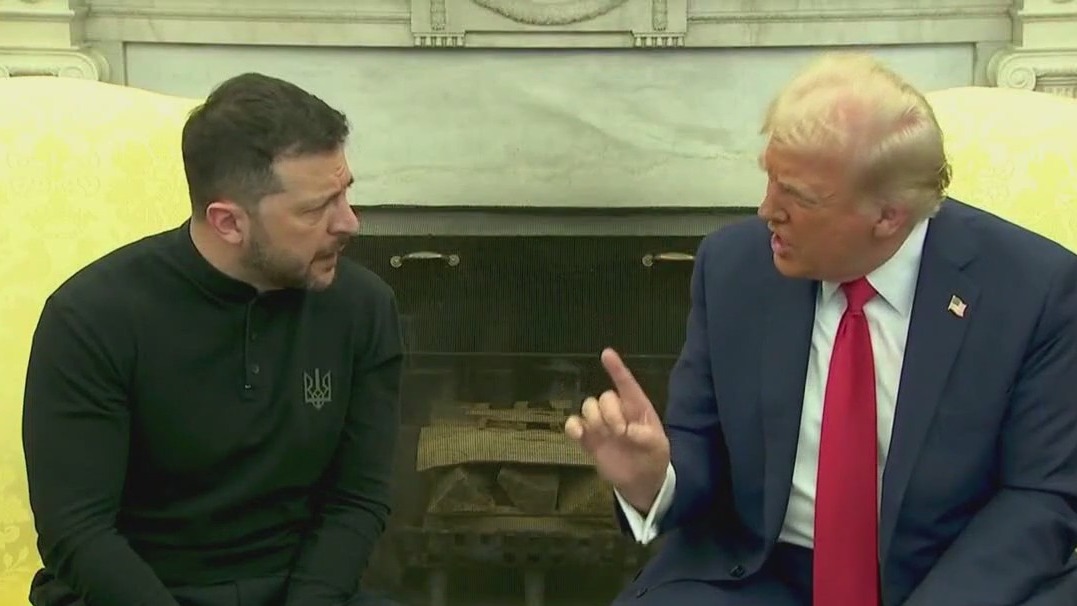 Trump and Zelensky have heated exchange