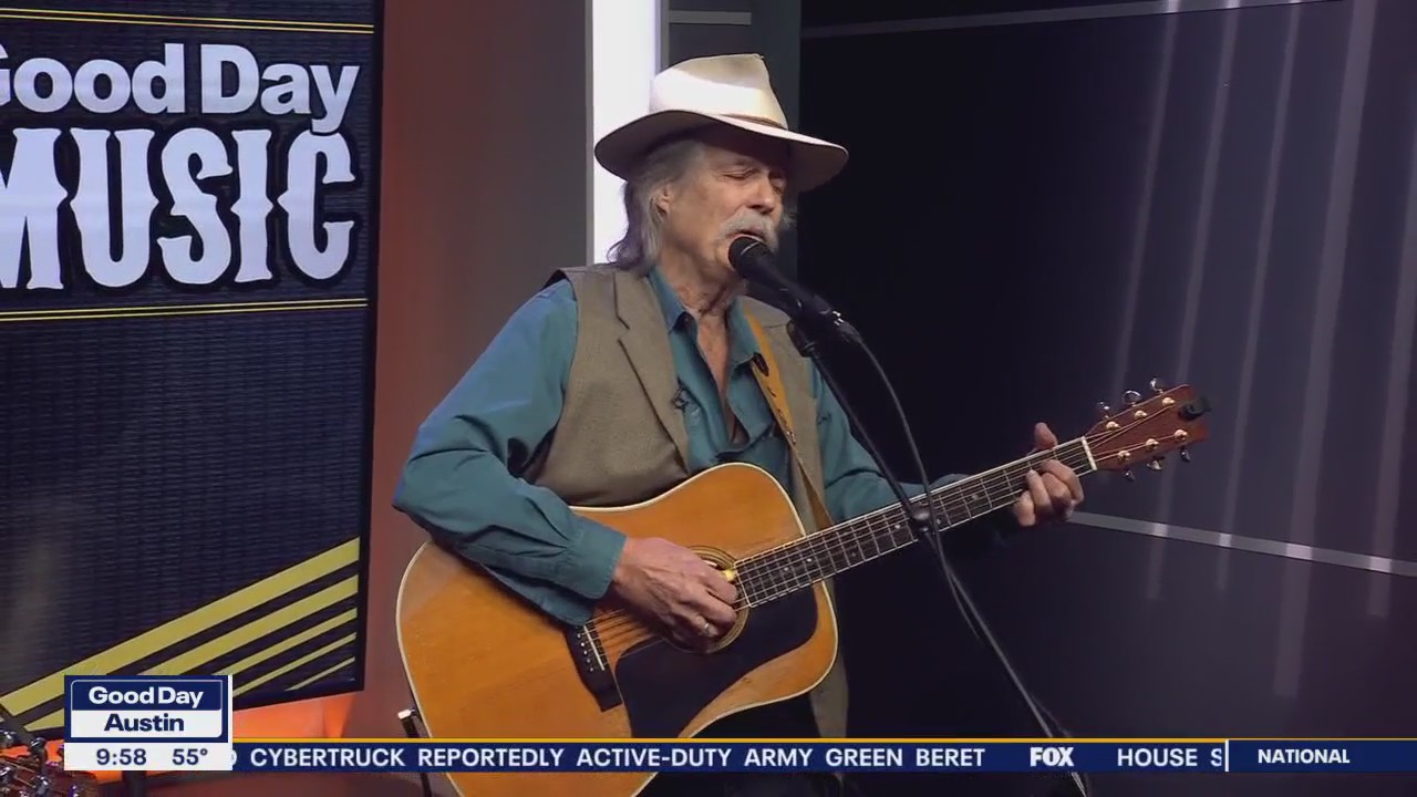 George Ensle performs in FOX 7 Austin studios
