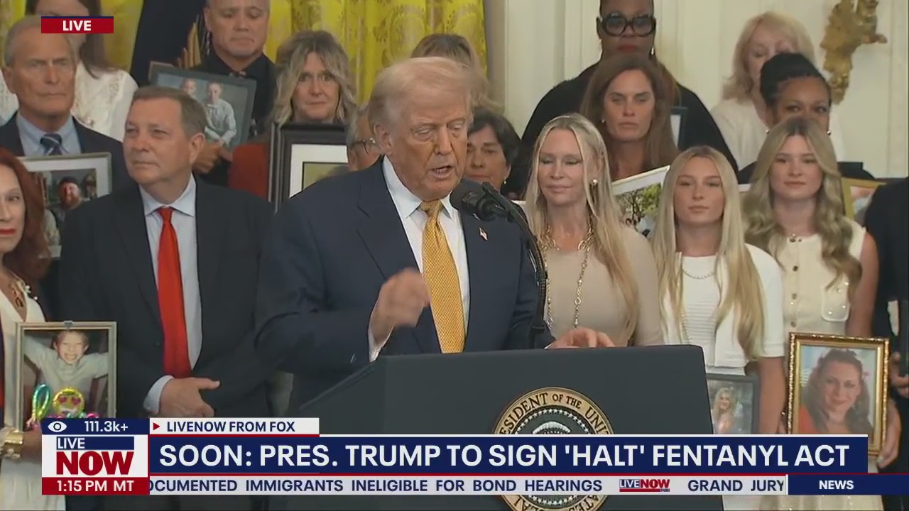 President Trump signs 'halt fentanyl act'