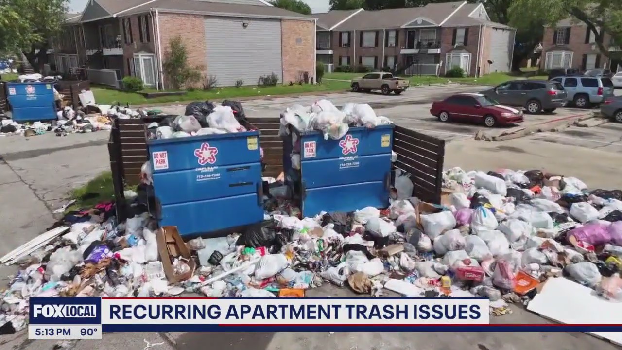 Houston apartments overwhelmed by neglected trash