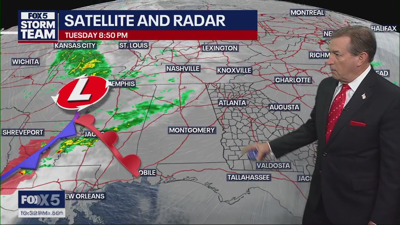 Tuesday evening forecast