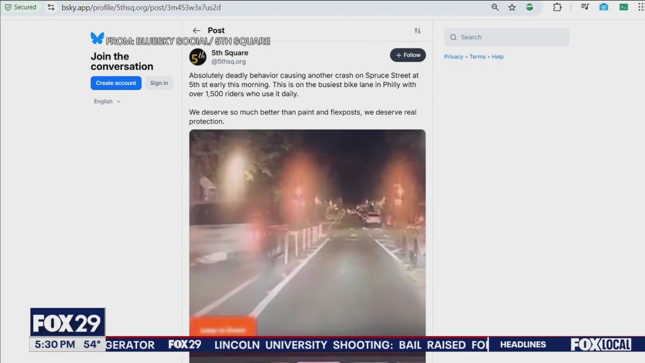 Driver speeds through red light causing crash in Society Hill