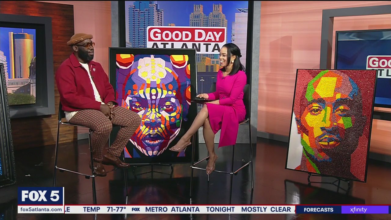 Artist Turns Skittles & Coffee Beans Into Stunning Portraits