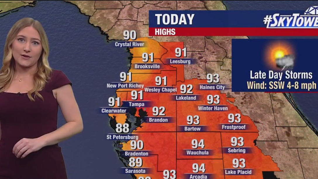 Tampa weather | Monday forecast