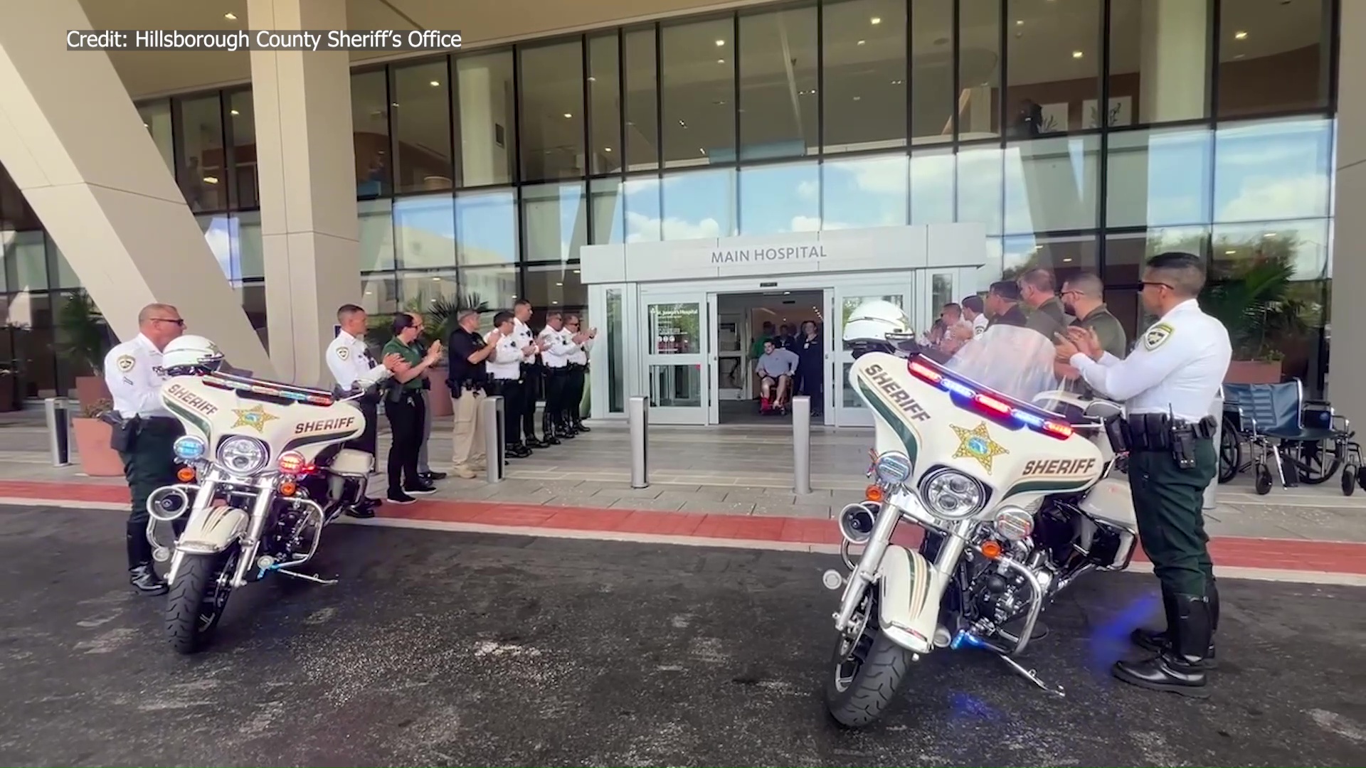 Deputy injured in gunfight goes home