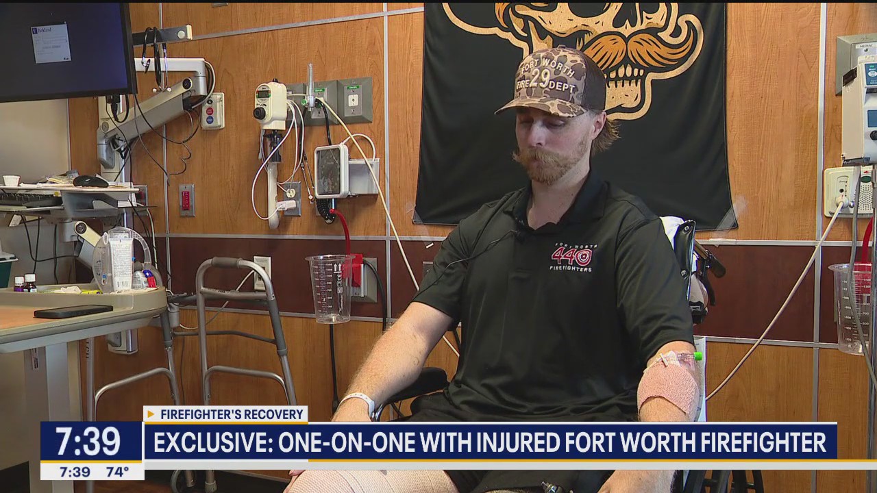 Firefighter nearly killed in building collapse shares story