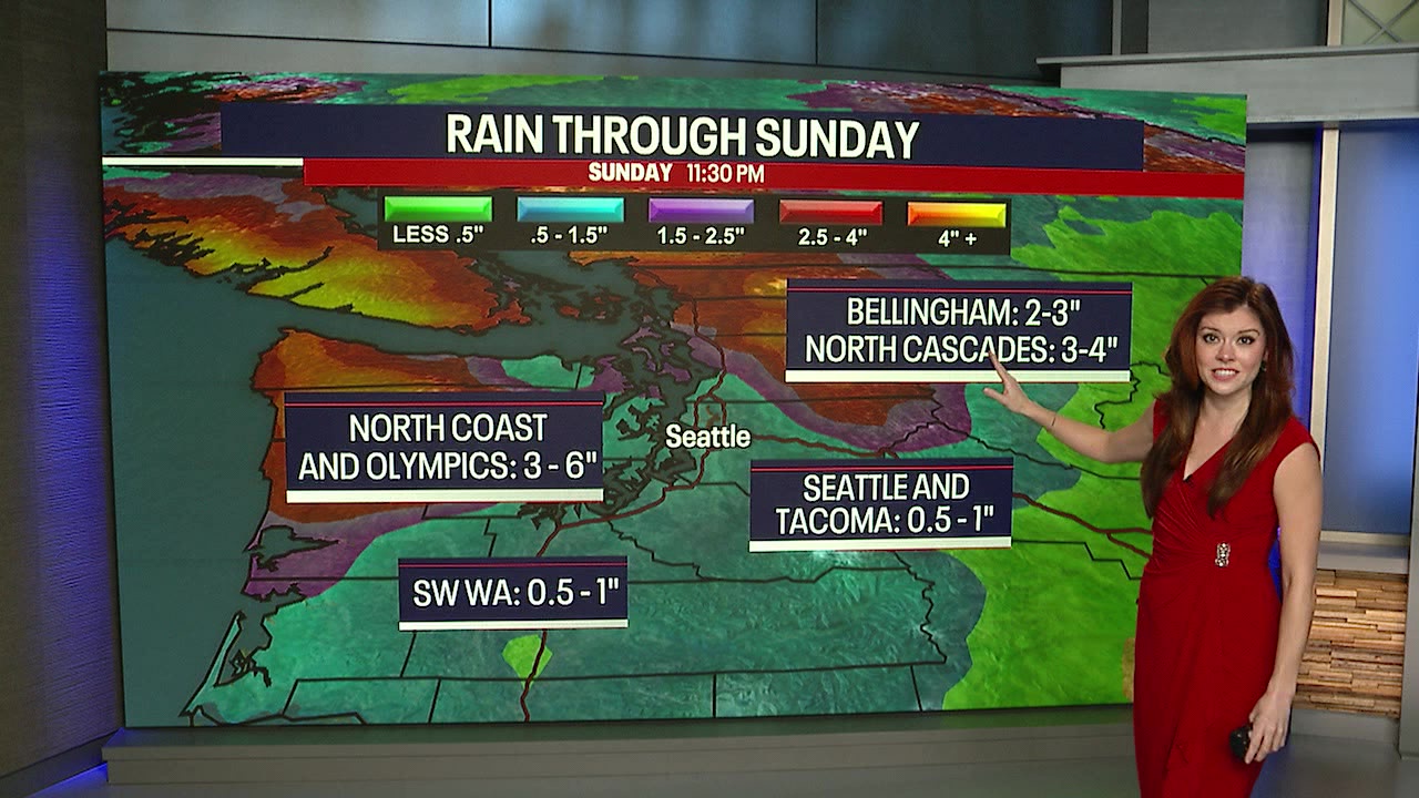 Seattle weather: Gray skies, rain and gusty weather in store this weekend