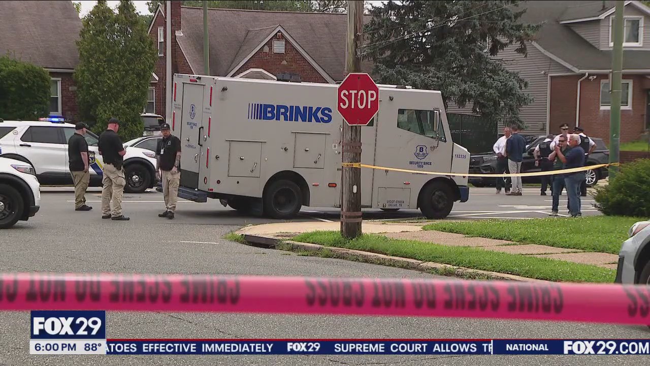 Brinks truck employee fires back at armed robbery suspects