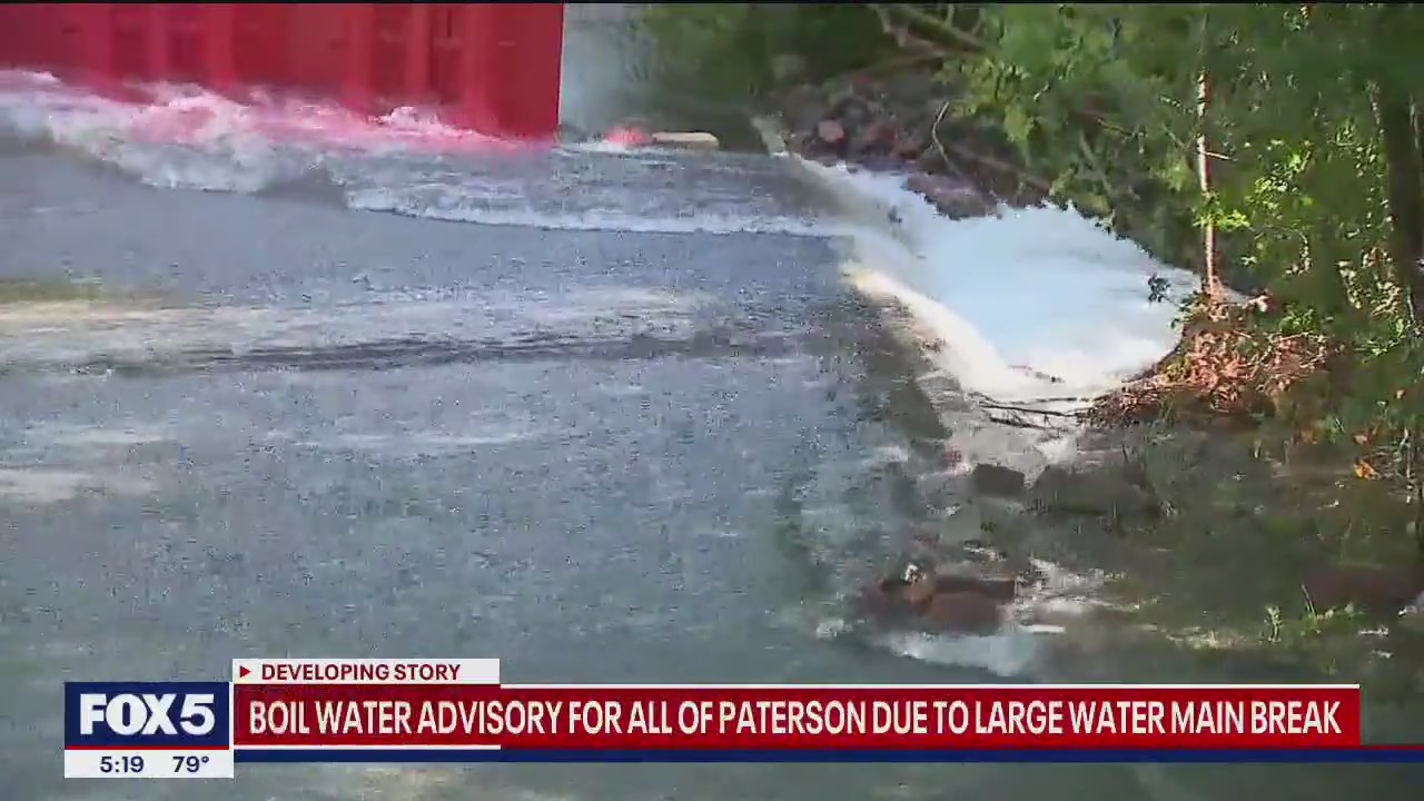 Boil water advisory in Paterson, NJ, after water main break