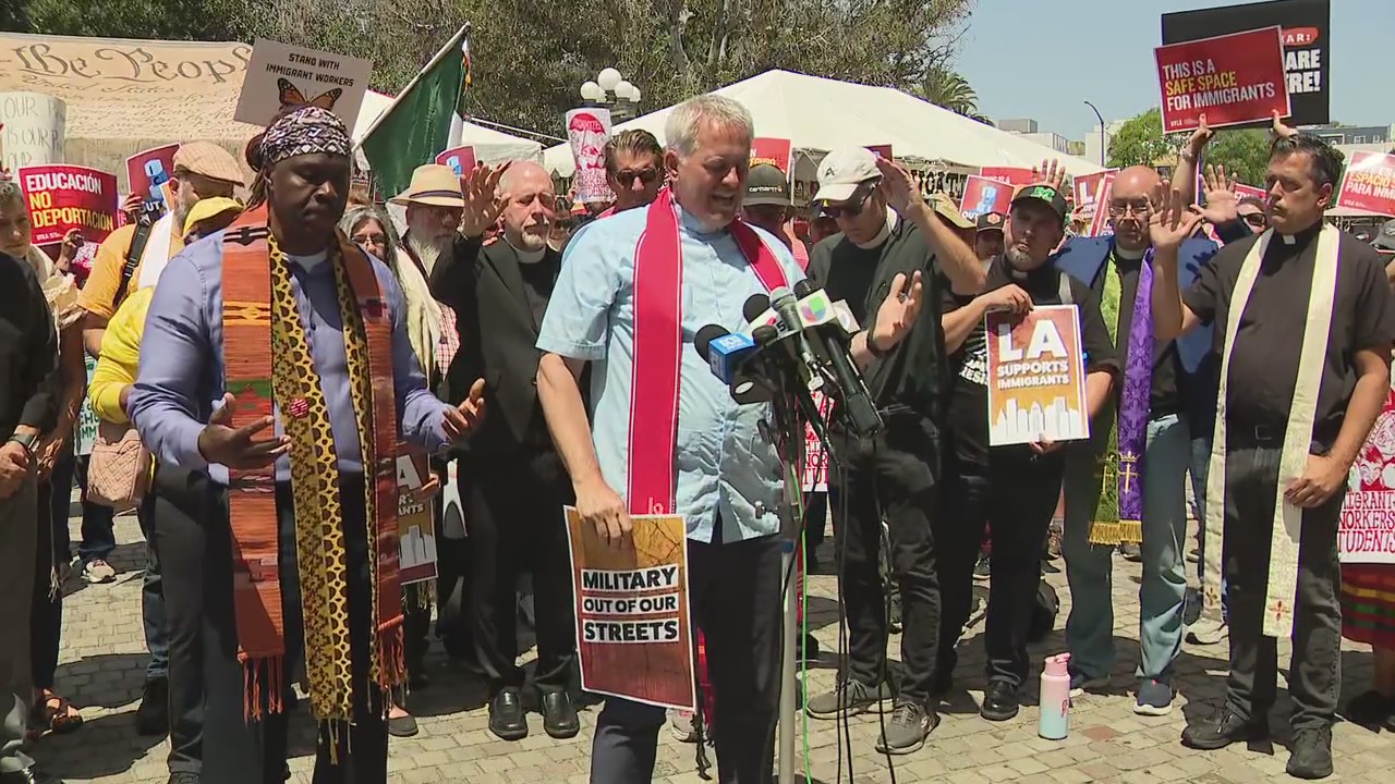 Faith leaders in LA pray for 'immigrant brothers and sisters'