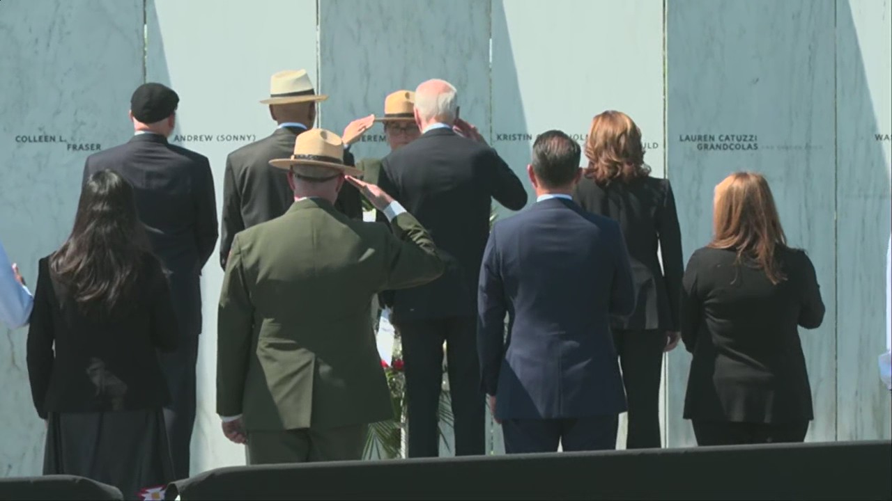 Biden, Harris visit Shanksville, Pa. 9/11 memorial
