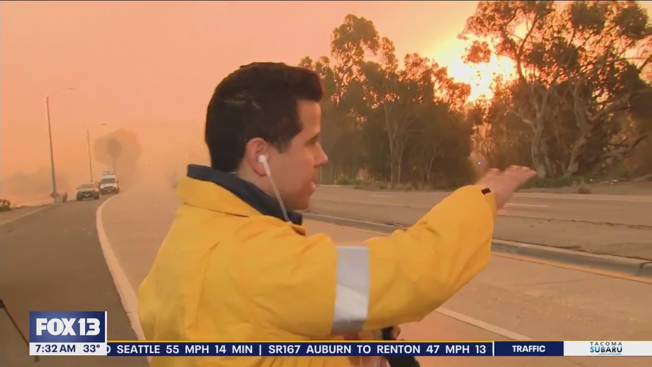 Live report: Major fire breaks out in Malibu, CA