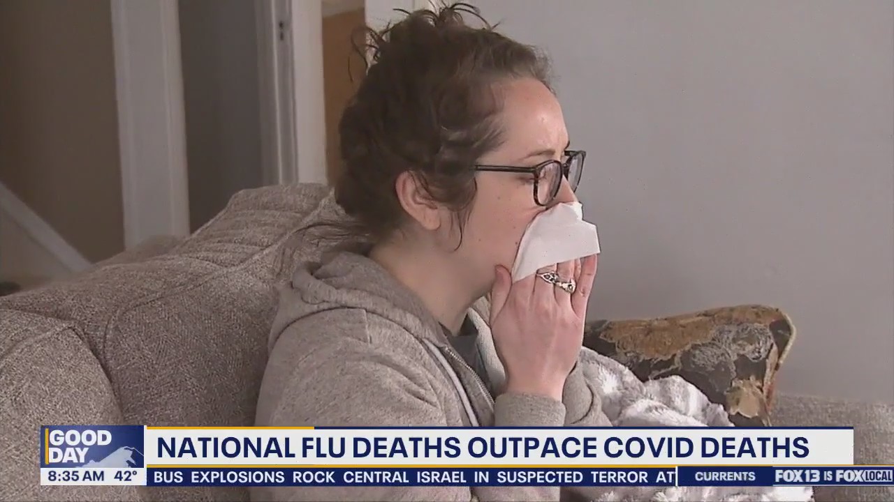 Flu deaths in US outpace COVID deaths