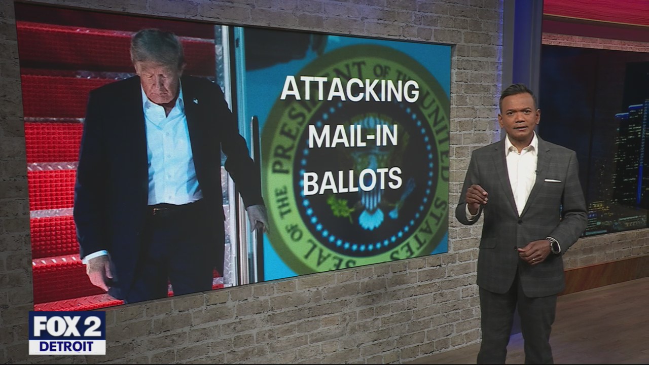 Benson reacts to Trump’s push to eliminate mail-in ballots & voting machines