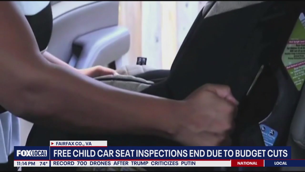 Free child car seat inspections end due to budget cuts in Fairfax Co.