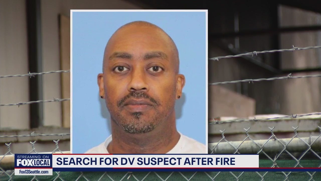 Search underway for domestic violence suspect after fire in WA