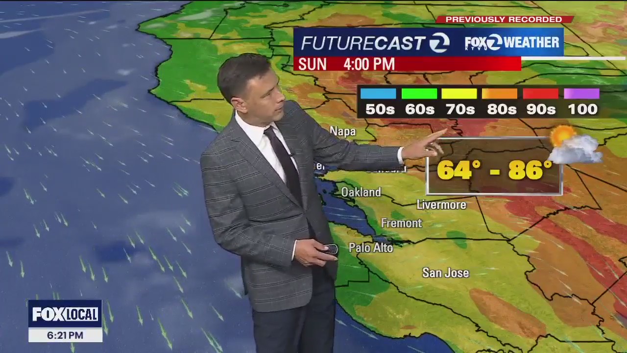Mild to warm Sunday