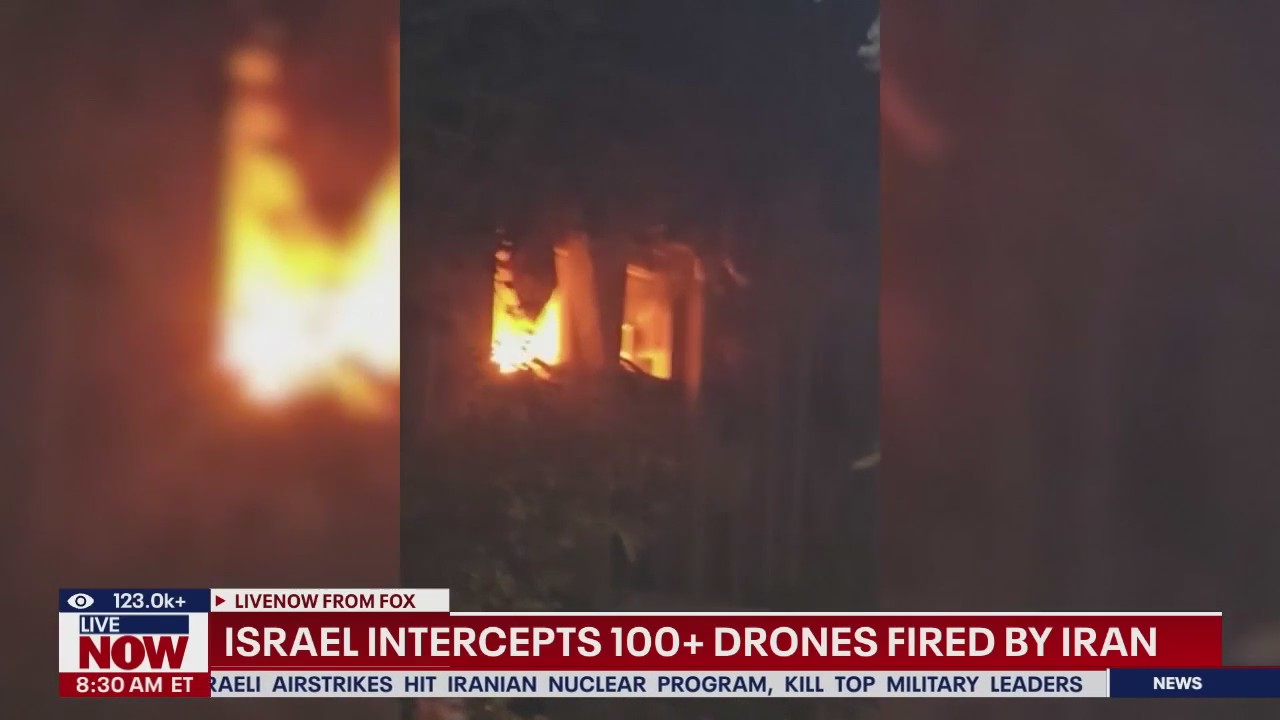 Israel intercepts 100+ drones fired by Iran