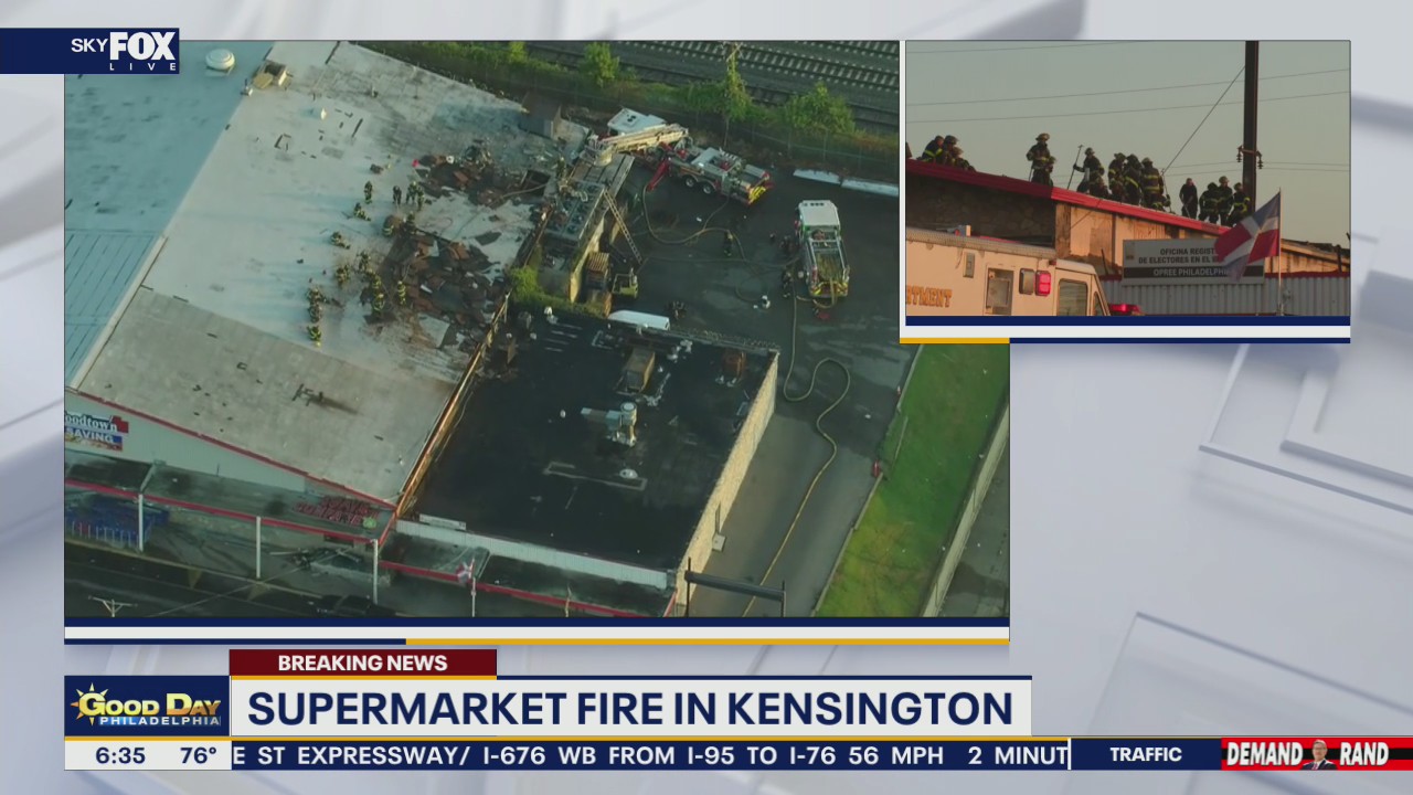 Fire rips through popular Philadelphia neighborhood supermarket